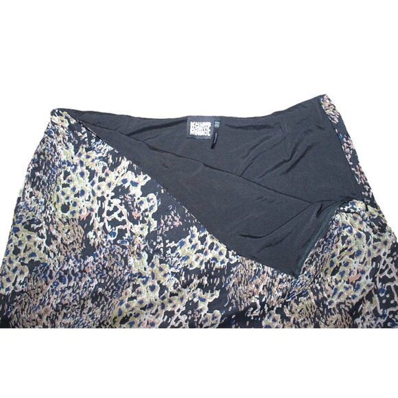ASOS Reclaimed Vintage Plus Asymmetric Hem Skirt in Multi Animal Print - Size 20 - Picture 3 of 9